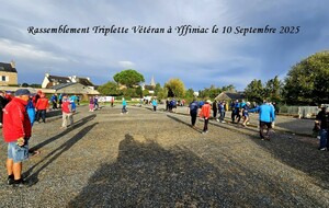 Résultats du Concours Triplette Vétéran à Yffiniac le 10 Septembre 2025
