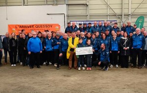 Remise du Chèque au Téléthon lors de la galette des Rois