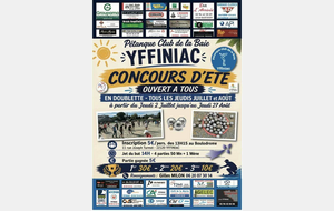 Les Concours d'été au Pétanque Club de la Baie