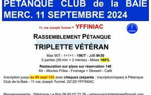 Rassemblement   Triplette Vétéran   à Yffiniac