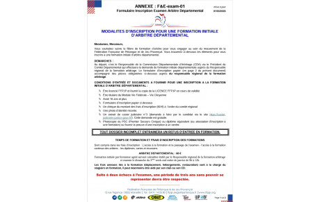 Devenez Arbitre